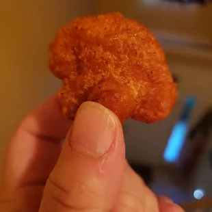 Breaded cauliflower with a breading of buffalo