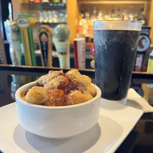 PB&amp;J tots and a double chocolate coffee stout