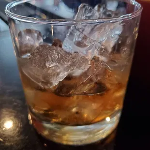 Crown Royal... Peach ...on the rocks.