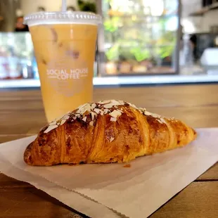 Honey Almond Croissant &amp; Cold Brewski