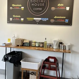 No other coffee menu in site so figure out what you want in advance