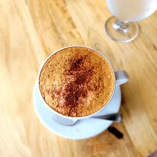 Chocolate Latte with Toasted Marshmallow Froth
