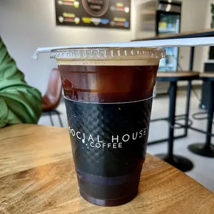 CLEAN GLADIATOR $4.75 -  16oz nitro cold brew with espresso shot