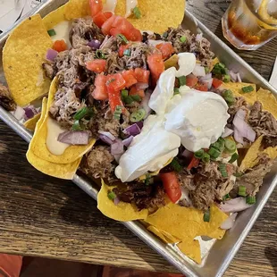 Pulled pork nachos