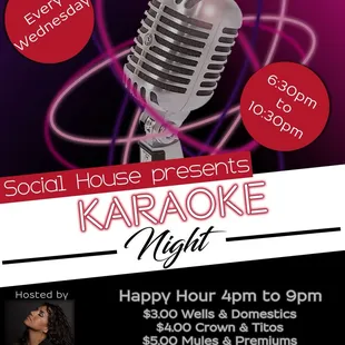 karaoke night flyer