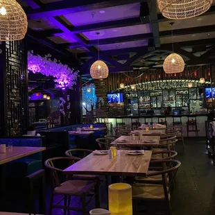 the interior of a restaurant