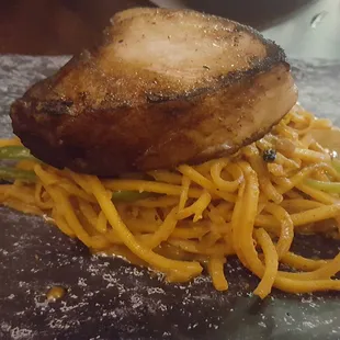 Sea Bass Pumpkin Noodle