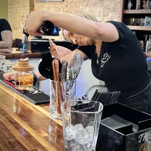 Smoked old fashioned