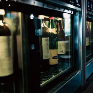 Innovative temperature controlled wine dispensing machines.