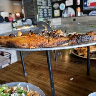 Pizza - would have been good if it weren't burnt