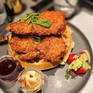 Chicken and waffles