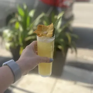 Pineapple ginger mocktail
