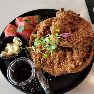 $24 Chicken and Waffles - Excellent