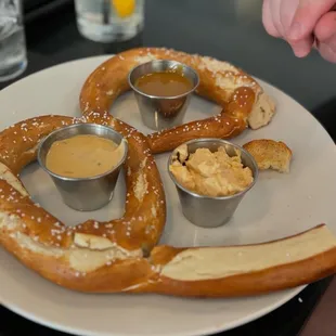 Pretzel. The honey whiskey (I think) was so good I&apos;d eat it on everything.