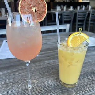 Social Spritz and The Pain Killer (oh so good!)