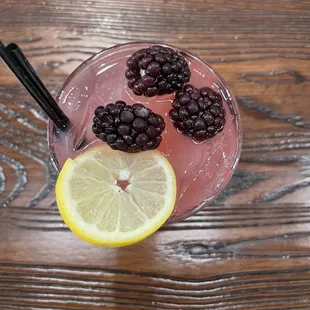 I think it's called the brammley??? I know I'm saying it wrong .. it has gin and guava in it ... and that gin likes it rough ok!!