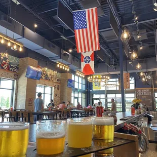 Interior, love the flag display