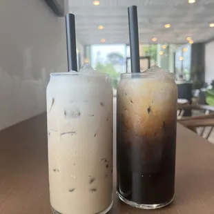 Thai milk tea and Thai Iced Coffee