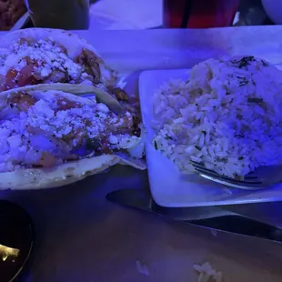 Diablo shrimp tacos