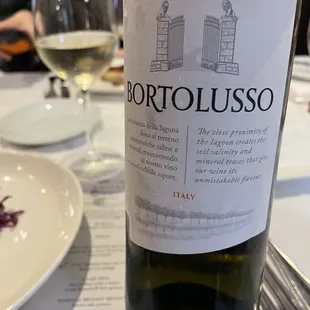 a bottle of wine on a table