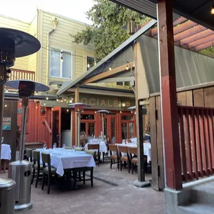 Outside seating
