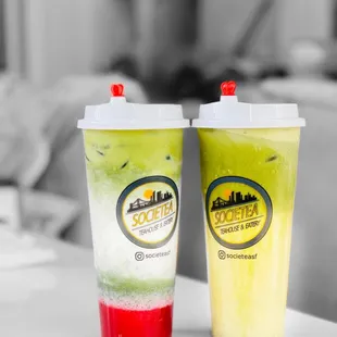 Strawberry Matcha, Matchagato | ig: eats.w.eva