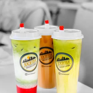 Hong Kong Milk Tea, Matchagato, Strawberry Matcha | ig: eats.w.eva