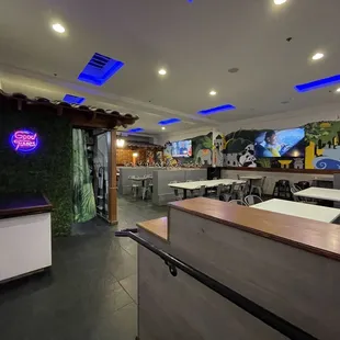 Spacious dining area