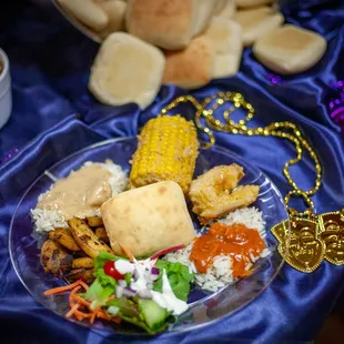 a plate of food