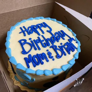 Delicious Italian Cream birthday cake