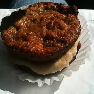 Bread Pudding Whoopie Pie with Rum Sauce Filling