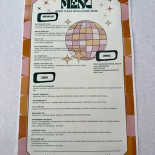 Breakfast &amp; Lunch Menu