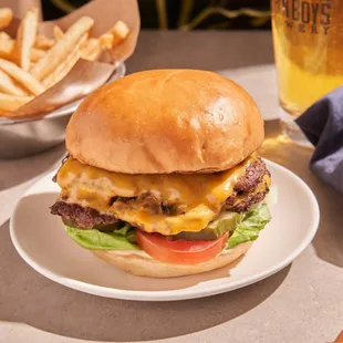 Classic Burger from Society at Tiger Hill in Broken Arrow