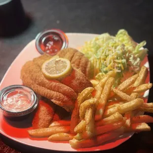 Fried fish plate