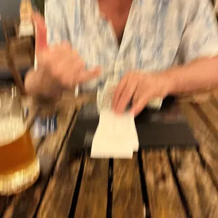 Happy until they don't take US currency cash to pay the bill....