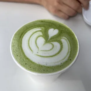 Delicious matcha latte