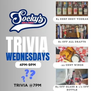Wednesday Trivia Specials