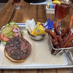 Veggie Burger w/Sweet Potato Fries