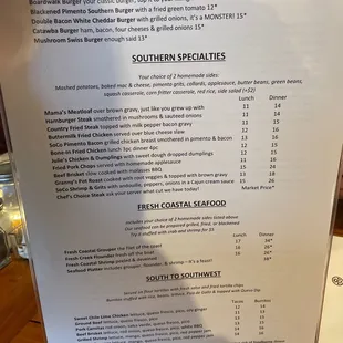Menu - page 2