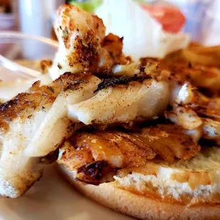 Blackened Grouper Sandwich