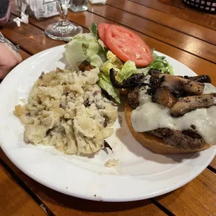 Mushroom Swiss Burger