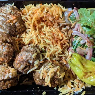 Falafel on rice! Chefs kiss