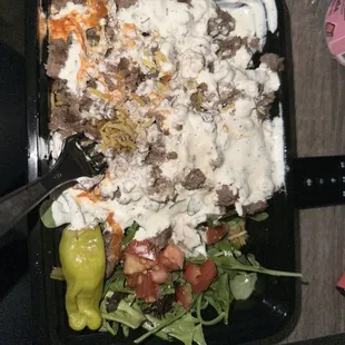 Gyro over rice