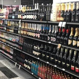 a wide selection of liquor