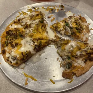 Chorizo pizza delicious