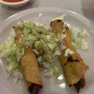 Shredded beef taquitos