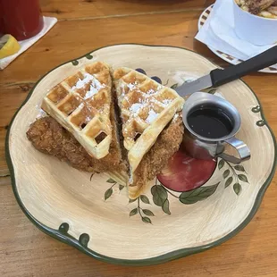 Chicken and waffles