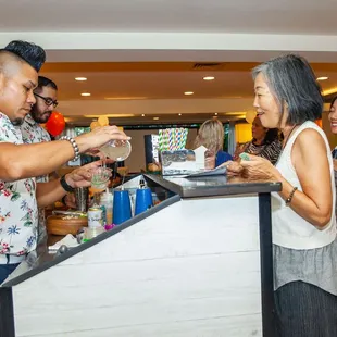 Danny crafting his custom drinks for our event