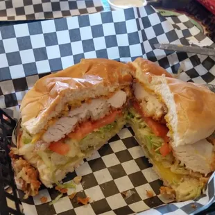 Chicken fried chicken sandwich