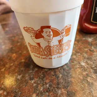 The 3rd advertisement on the cup the rootbeer float came in. Come on out to Gore, stop by, and tell Steve hi.